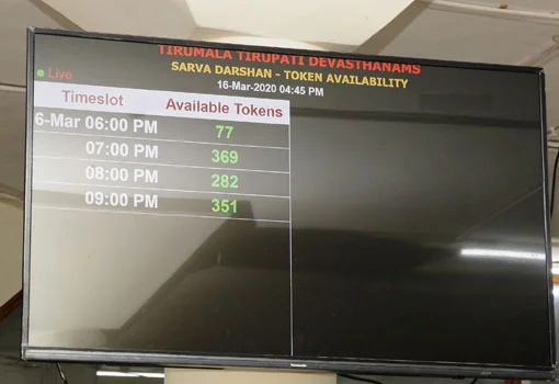 Time Slot Sarva Darshan