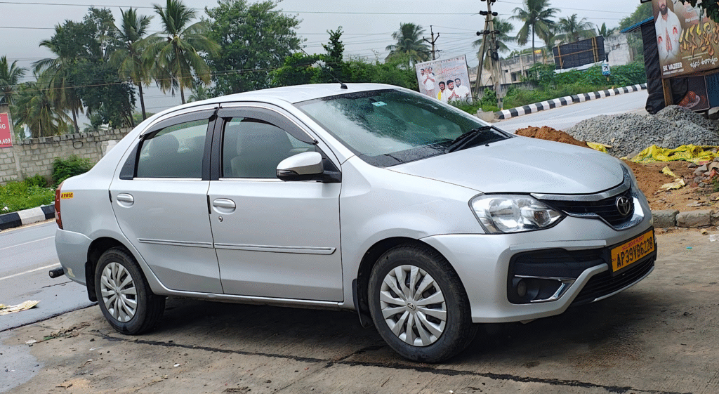 Car for rent in Tirupati Day Rentals 5 Etios 2