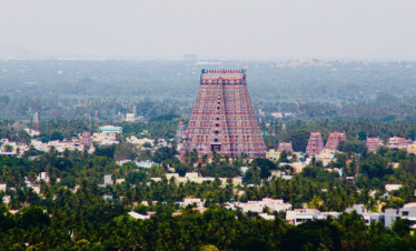tirupati to thanjavur distance Srirangam