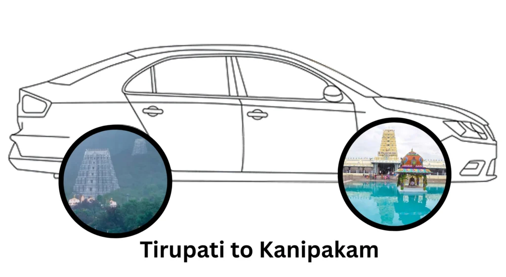 Cab from tirupati to kanipakam distance