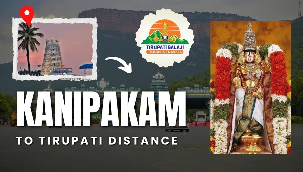 Cab from kanipakam to tirupati distance