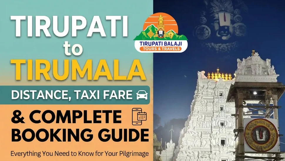 Tirupati to Tirumala Distance