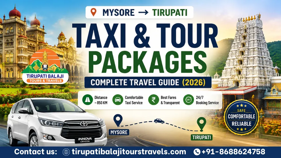 Taxi Services in Tirupati 101 mysore